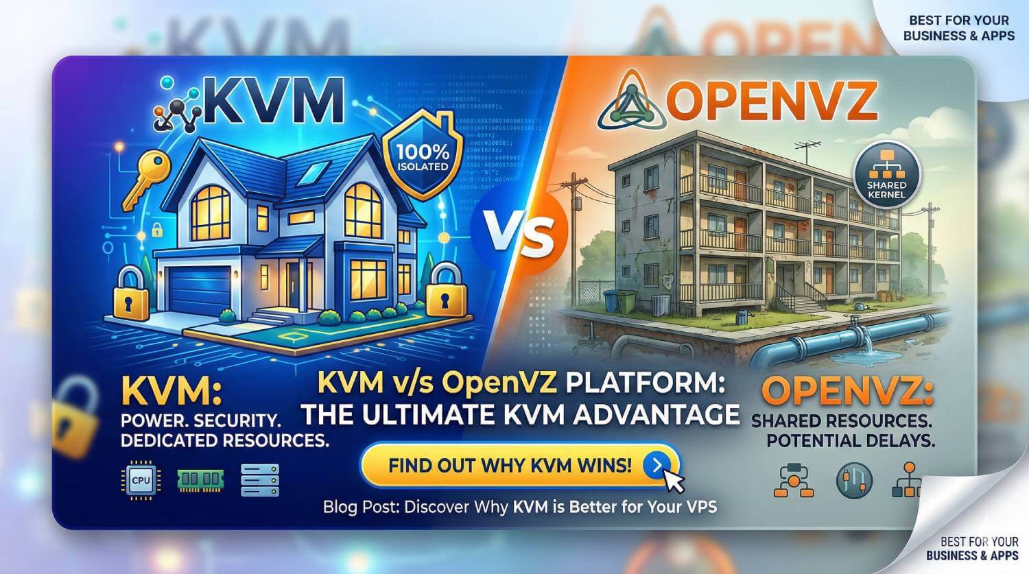 KVM v/s OpenVZ Platform: The Ultimate KVM Advantage